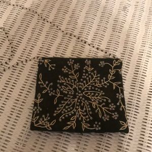 Forest green crossbody beaded evening bag